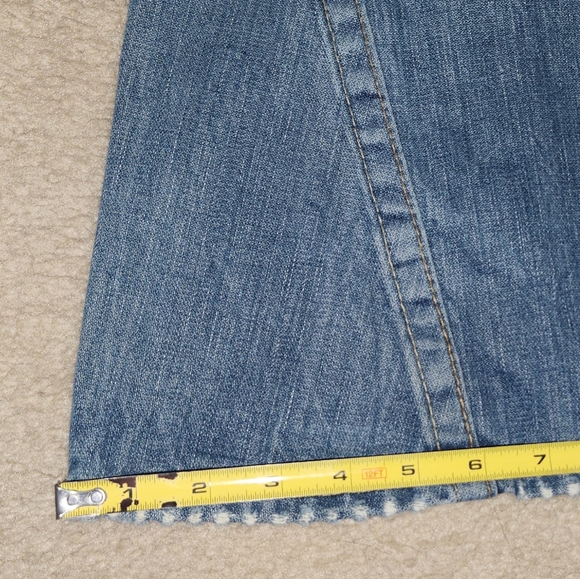 True Religion Lace-Up Cassidy Jean sz 26 x 35 long length Extrawide Leg Opening - Picture 3 of 12